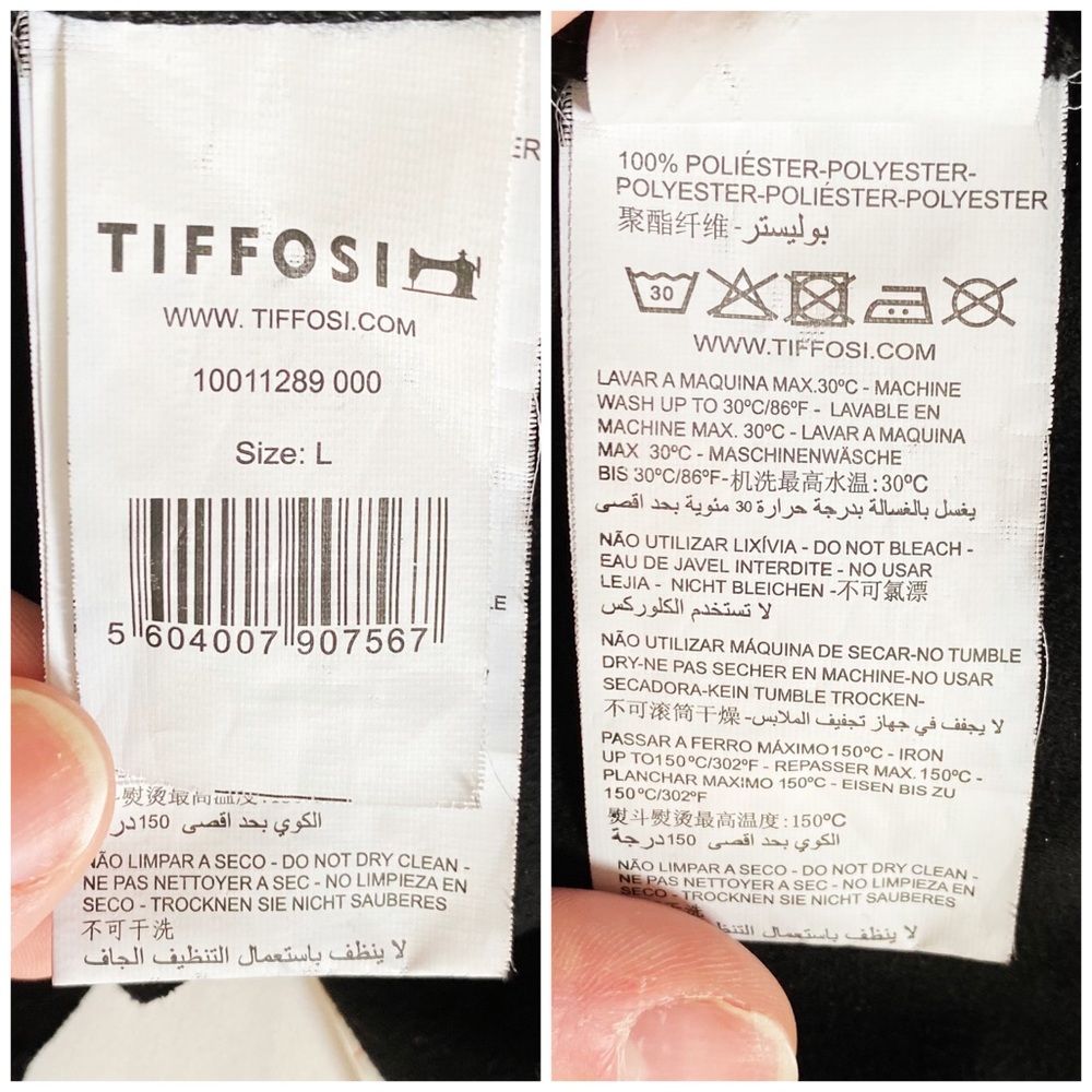 Tiffosi Faux Suede Cardigan Black Size Large - Picture 6 of 6